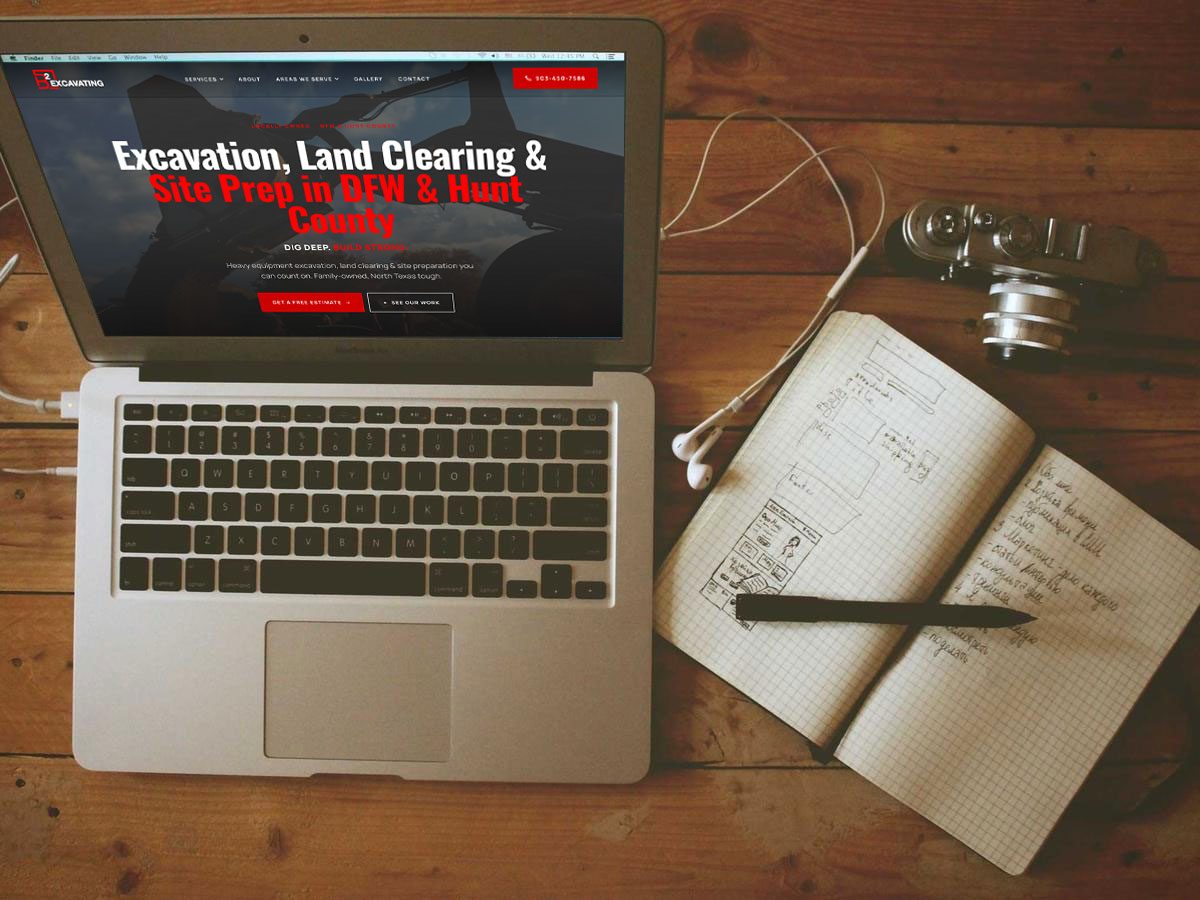 Brand site mockup